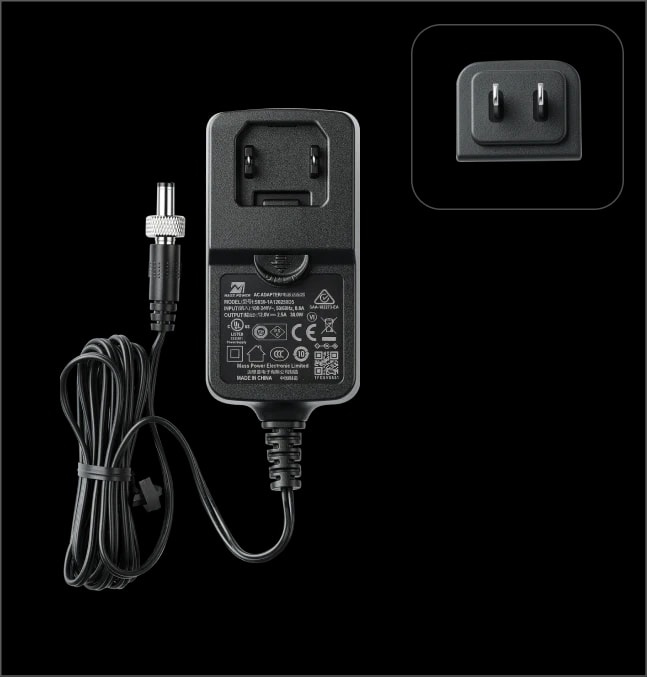 12V/2.5A Power Adapter with Locking Connector